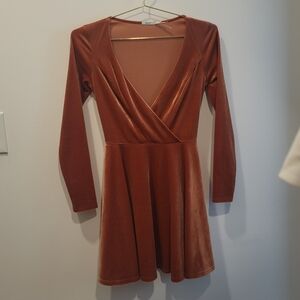 Kimchi blue velvet skater dress